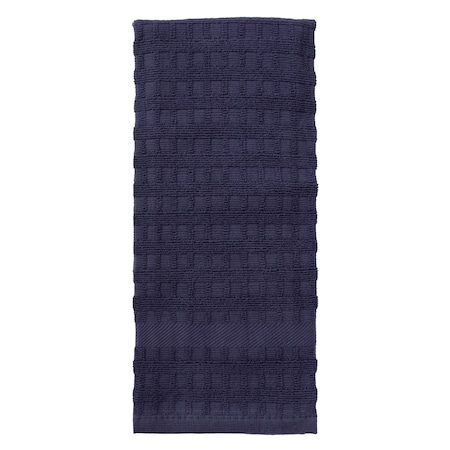 Ritz Classic Solid Kitchen Towel 100% Cotton Terry Navy Blue, PK12 12307